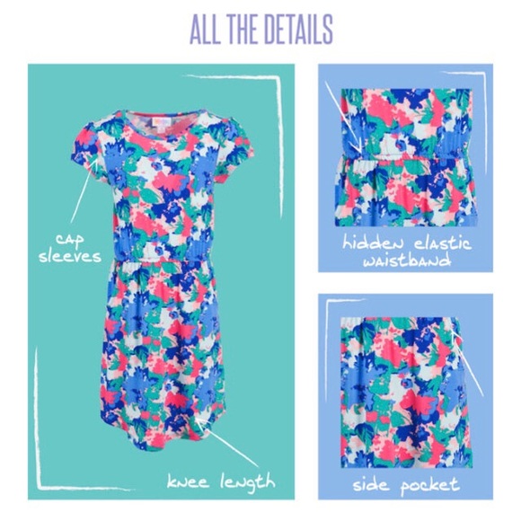 FINAL Price LuLaRoe Mae Kids Dress with Pockets - Picture 7 of 8